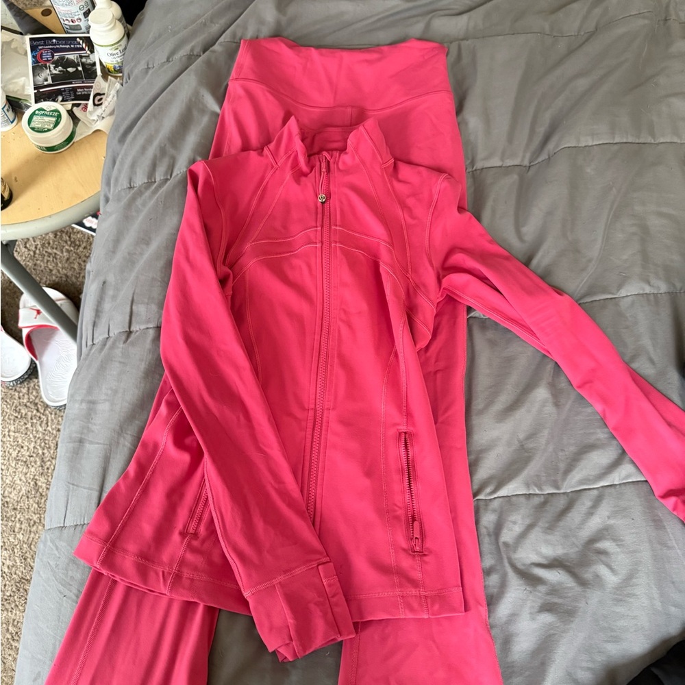 Lululemon Athletica Pink Track Suit
